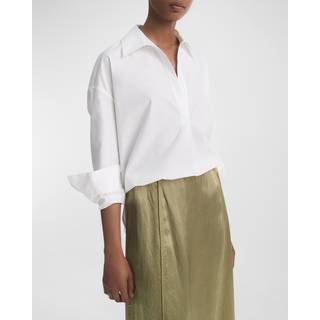 Vince Cotton poplin blouse - white - L