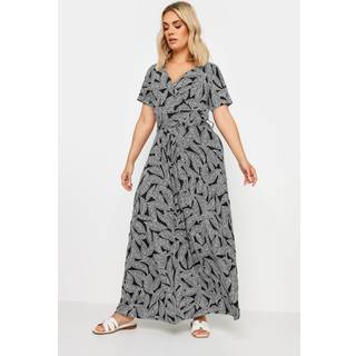 Yours Curve Leaf Tryk Slips MaxikjoleEU 48 (UK 20)
