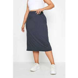 Yours Curve Yours Curve Grey Midaxi Tube Skirt
