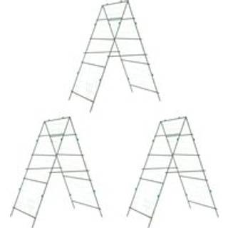 espalierer til klatreplanter 3 stk. A-ramme stål