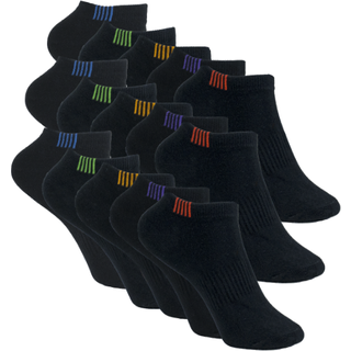 Black Pearls Socks - Low Cut - Bambus - 40-43 , Black , 15-Pack—-19.00 Kr/st—-285.00 Kr/Pack