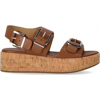 MK Colby Leather Flatform Sandal - Brown - Michael Kors - EU 39