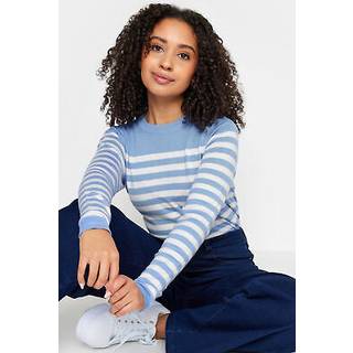 M & Co M & Co Blue Petite Long Sleeve Stripe Jumper