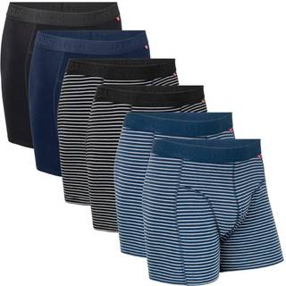 ORGANIC COTTON TRUNKS - Black Stripe | Black | Navy | Navy Stripe / 2XL / 6-Pack