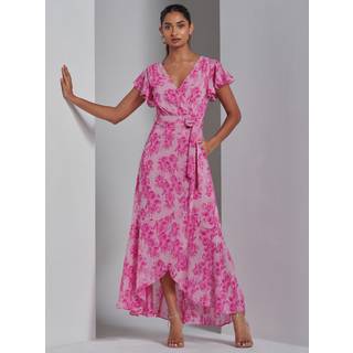 Jolie Moi Haylie Frill Chiffon MaxikjoleEU 40 (UK 12)