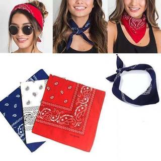 3-pak Bandana Paisley Mørkeblå, Rød, Hvid - 55x55 cm