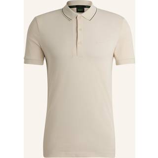 BOSS Green Herren Polo-Shirt weiß Slim Fit