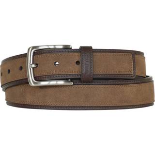 Nautica Men Bold Fashion and Dress Leather Belt With Metal Buckle Casual Overlay-Tan 34 """"