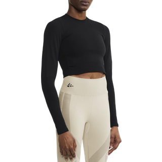 Langærmet T-shirt Craft ADV Tone Seamless Cropped 1914699-999000 Størrelse M