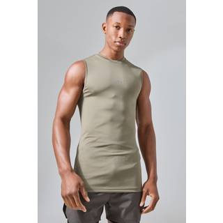 Mens Khaki Man Active Compression vest