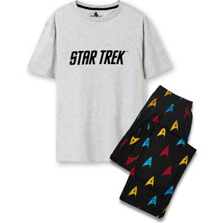 Vanilla Underground Herre grå Star Trek 100% bomuldslicenseret pyjamasStor