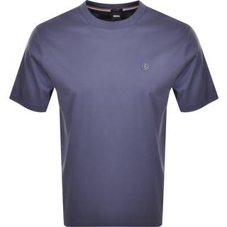 BOSS Taut 1 Logo T Shirt Blue