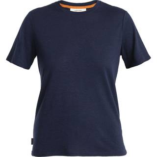 Icebreaker Women's Merino Linen S/S Tee Merino-shirt Damer størrelse XL farve blå
