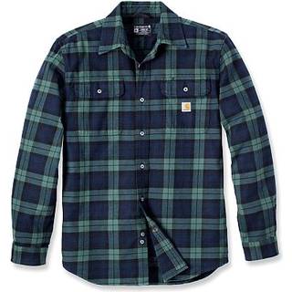 Carhartt 106356 Flannel skjorte i grøn tern - Str. XXL