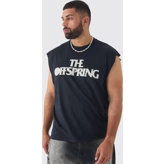 Mens Black Plus The Offspring License Print vest