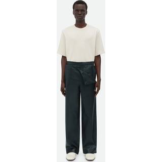 Bottega Veneta - Layered Wide-Leg Leather Trousers - Men - Black - IT 46