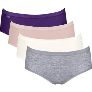 Sloggi 4-pak Basic Plus Midi Color - Pink/Lilac - 42