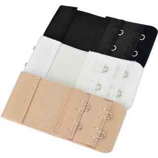 BH-forlængelse Dobbeltkrog Hvid / Sort / Beige 3-pak
