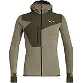Salewa Puez 2 Dry L/S Hood Full-Zip Tee Fleecejakke Herrer størrelse XXL farve olivengrøn