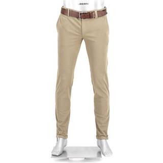 Alberto Herren Hose beige Slim Fit