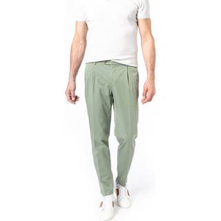 bugatti Herren Bundfaltenhose grün