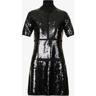 Joseph Sequined wool-blend minidress - black - XS