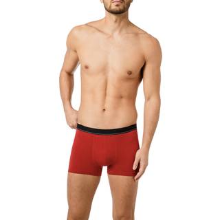 bugatti Herren Trunks rot Baumwolle & Mix unifarben