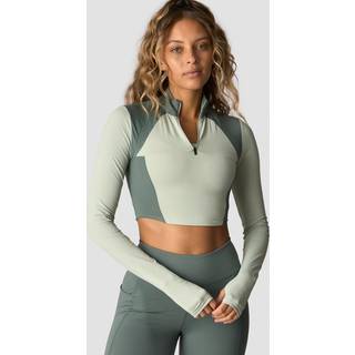 Mirage Cropped Long Sleeve Wmn Light Sea Green