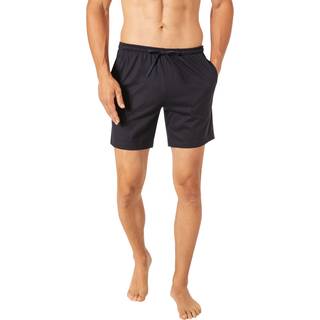 Novila Herren Pyjamahose blau Jersey-Baumwolle unifarben