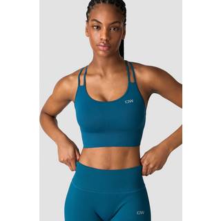 Ribbed Define Seamless Sports Bra Teal Blue