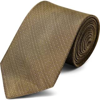 Beige Silkeslips med Hvide Prikker 8 cm