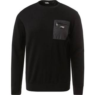 KARL LAGERFELD Herren Pullover schwarz unifarben