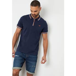 Threadbare Threadbare 100% bomuld Polo-skjorter med sildebensdetaljer Krave