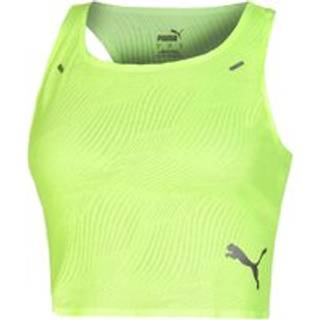 Puma Run Ultraspun Crop Running Shirt Women - Green, Size 14 - green