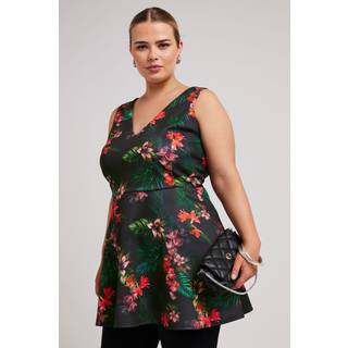 Yours Curve Blomster Peplum TopEU 58-60 (UK 30-32)