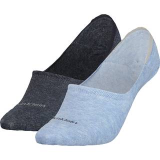 Calvin Klein 2-pak Women Mid Cut Footie Socks - Navy/Blue - Str 35/38 * Kampagne *