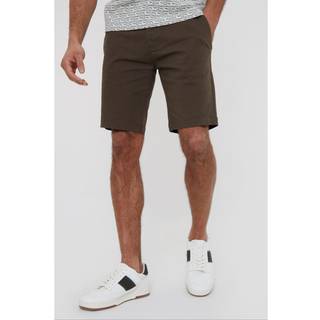 Threadbare Threadbare Chocolate Slim Fit Cotton Chino Shorts With Stretch
