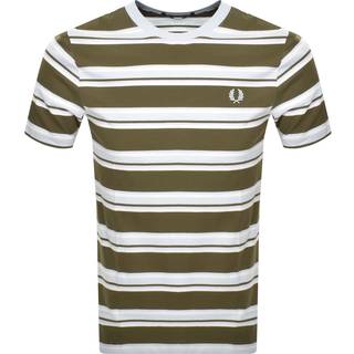 Fred Perry Herren T-Shirt grün gestreift
