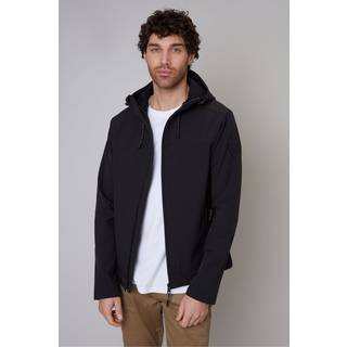 Threadbare Threadbare Black Showerproof Fleece Lined Hooded Jacket