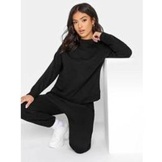 PixieGirl Petite PixieGirl Petite Black Crew Neck Sweatshirt