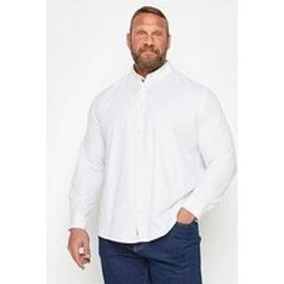 BadRhino Big & Tall BadRhino Big & Tall White 100% Cotton Poplin Shirt