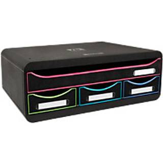 Exacompta Toolbox Skuffekabinet, 4, sort/harlequin