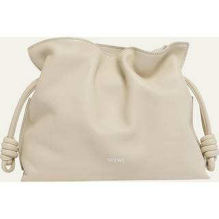 Loewe Flamenco Medium leather clutch - white - One Size