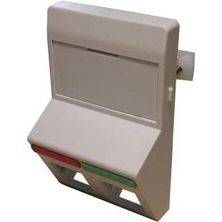 Dataudtag 2Xrj45 Keystone Type F Skrå Hv Solar