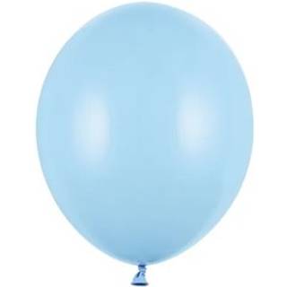100 stk. Latexballoner lyseblå 10" - Perfekt til festdekorationer og ballongas