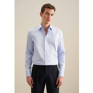 Seidensticker Herren Hemd blau Slim Fit