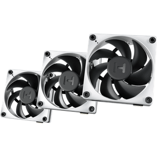 HYTE THICC FP12 Fan 3 Pack - Kabinet køler - 120mm - Hvid med sorte vinger - 47 dBA