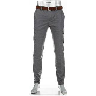 Alberto Herren Cargohose grau meliert Slim Fit