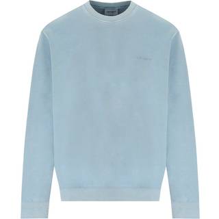 Sweatshirt Carhartt WIP Duster Script Sweatshirt UNISEX Misty Sky Garment Dyed L - Misty Sky Garment Dyed - L