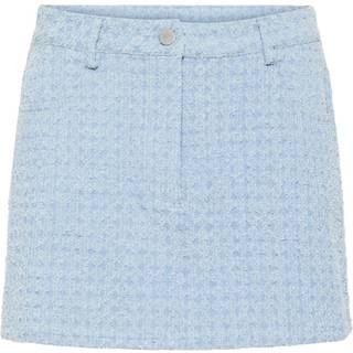 PIECES dame nederdel PCJACY - Light Blue Denim - XS